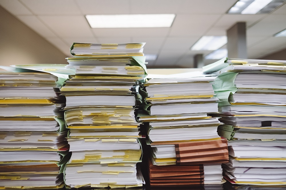 an organization drowning in manual paperwork